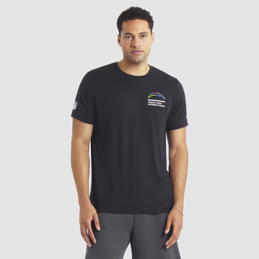 Men Los Angeles Chargers #2 Nike NFL 2025 T shirt->nfl t-shirts->Sports Accessory
